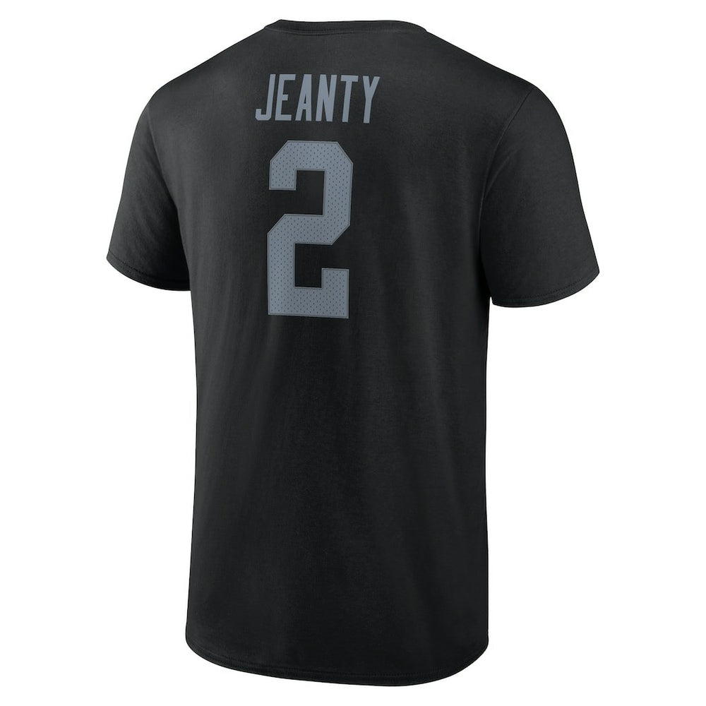 Ashton Jeanty Las Vegas Raiders Icon Name & Number T-Shirt Black - NFL