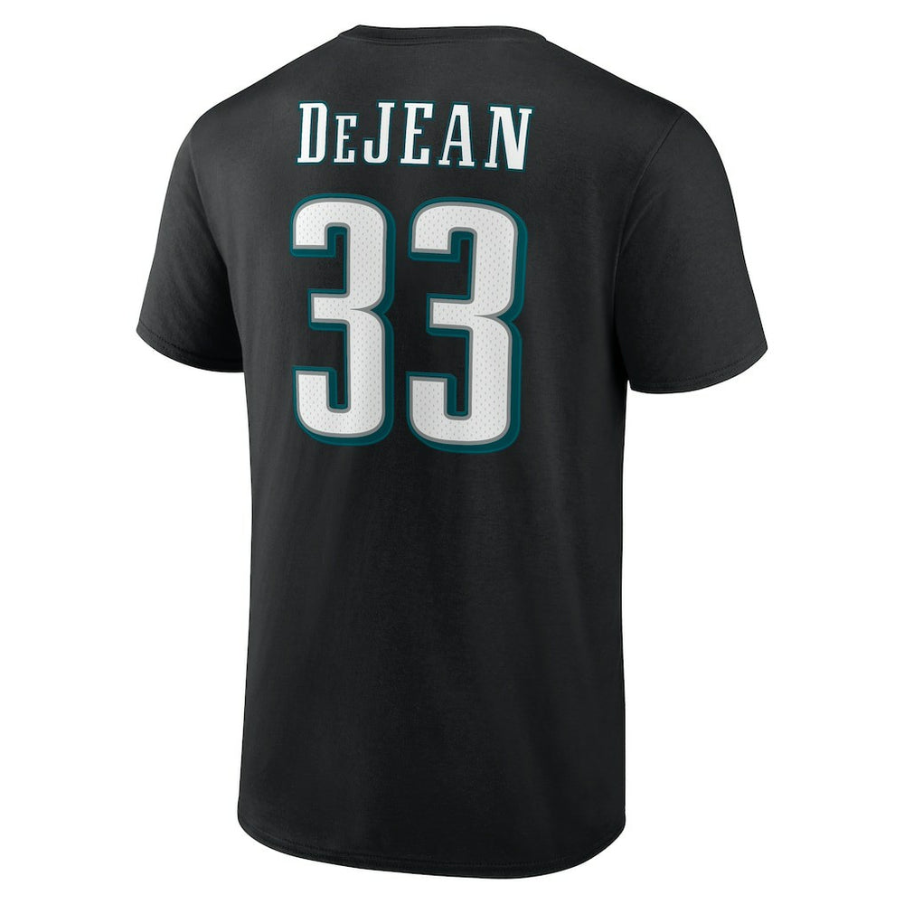 Cooper DeJean Philadelphia Eagles Icon Name & Number T-Shirt Black - NFL