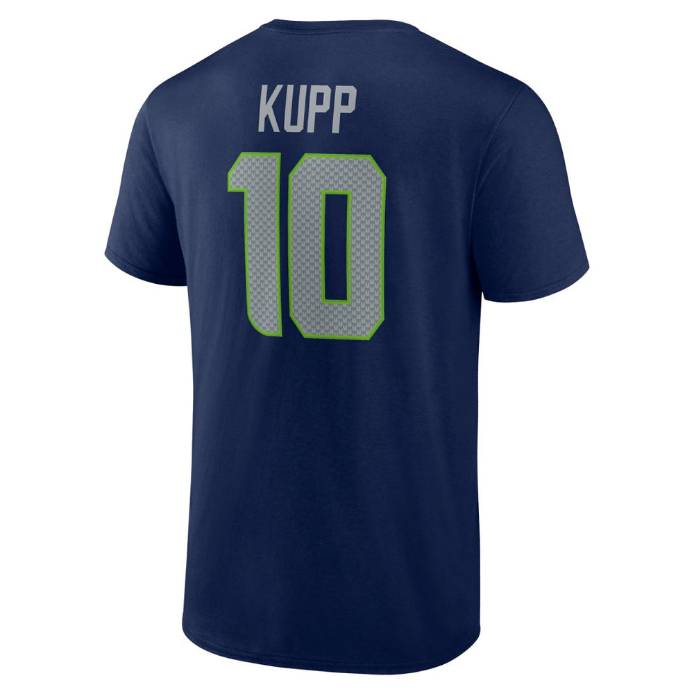 Cooper Kupp Seattle Seahawks Icon Name & Number T-Shirt College Navy - NFL