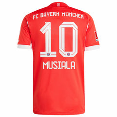 Adidas Jamal Musiala Bayern Munich Home 2025/26 Player Jerseys - Red