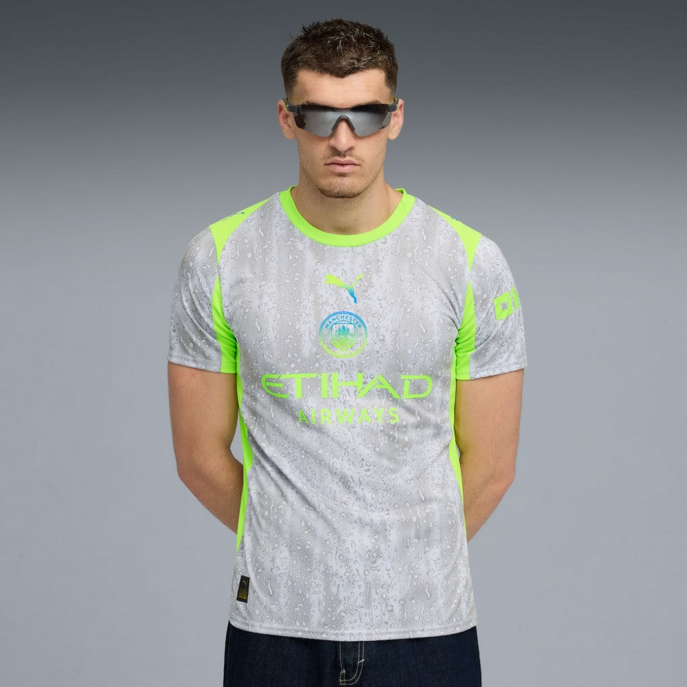 Puma Manchester City 2025/26 Third Replica Jerseys - Gray/Neon Green