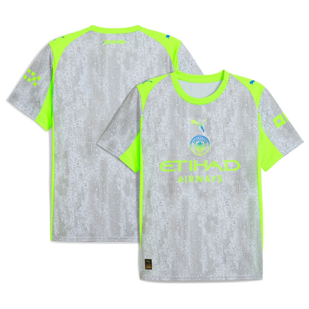 Puma Manchester City 2025/26 Third Replica Jerseys - Gray/Neon Green