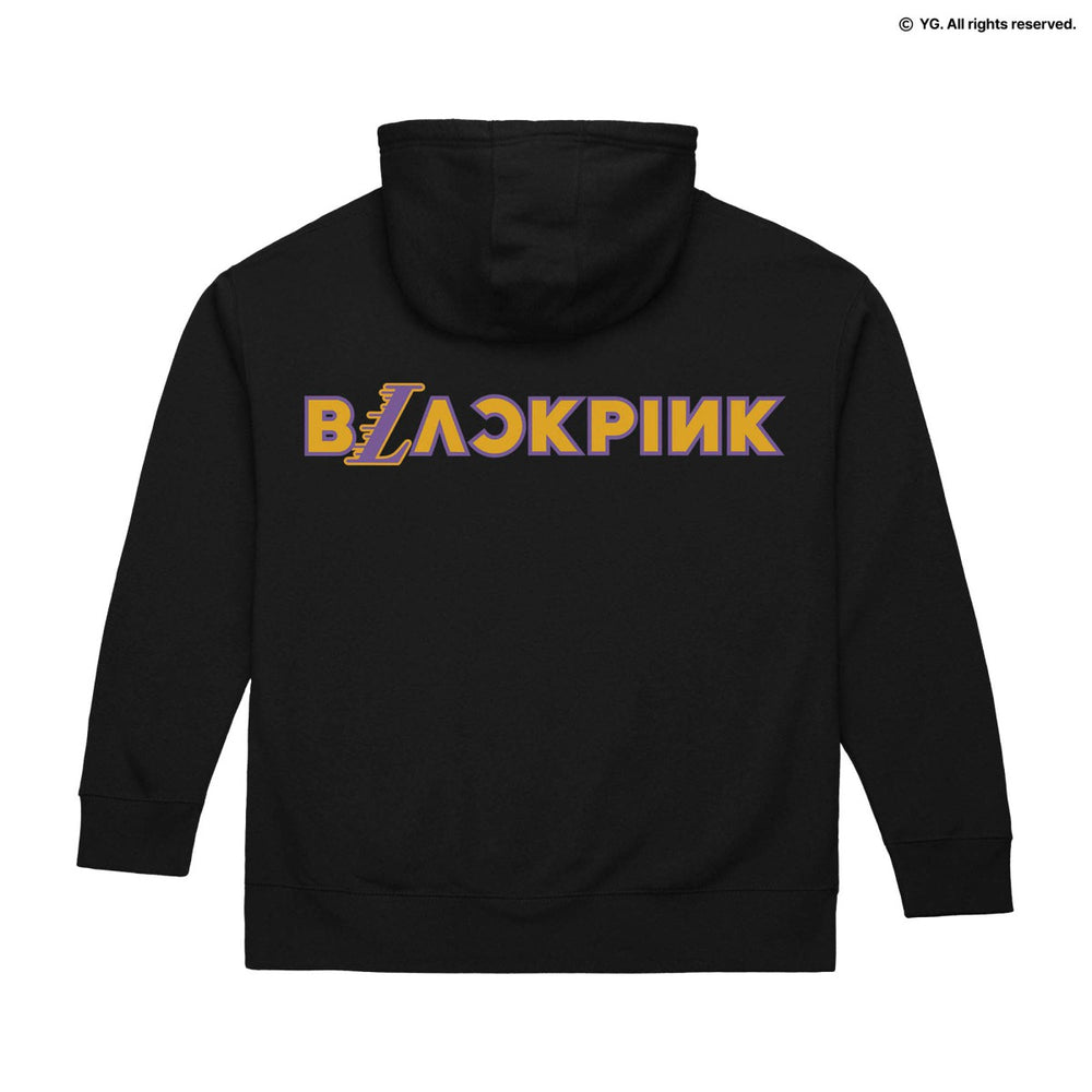 Mitchell & Ness - Los Angeles Lakers x BLACKPINK Pullover Hoodie - Black - Limited Edition