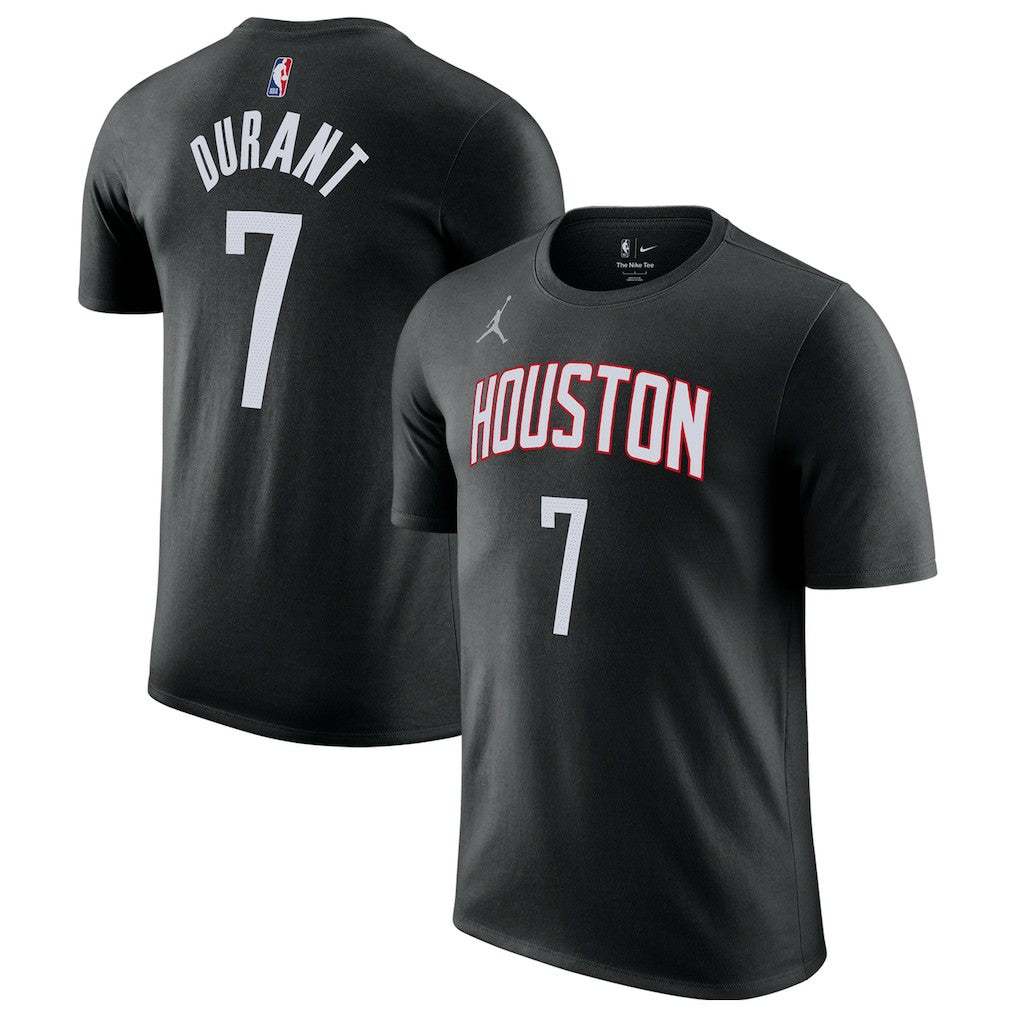 NBA - Kevin Durant Houston Rockets Jordan Brand Statement Edition Name & Number T-Shirt - Black