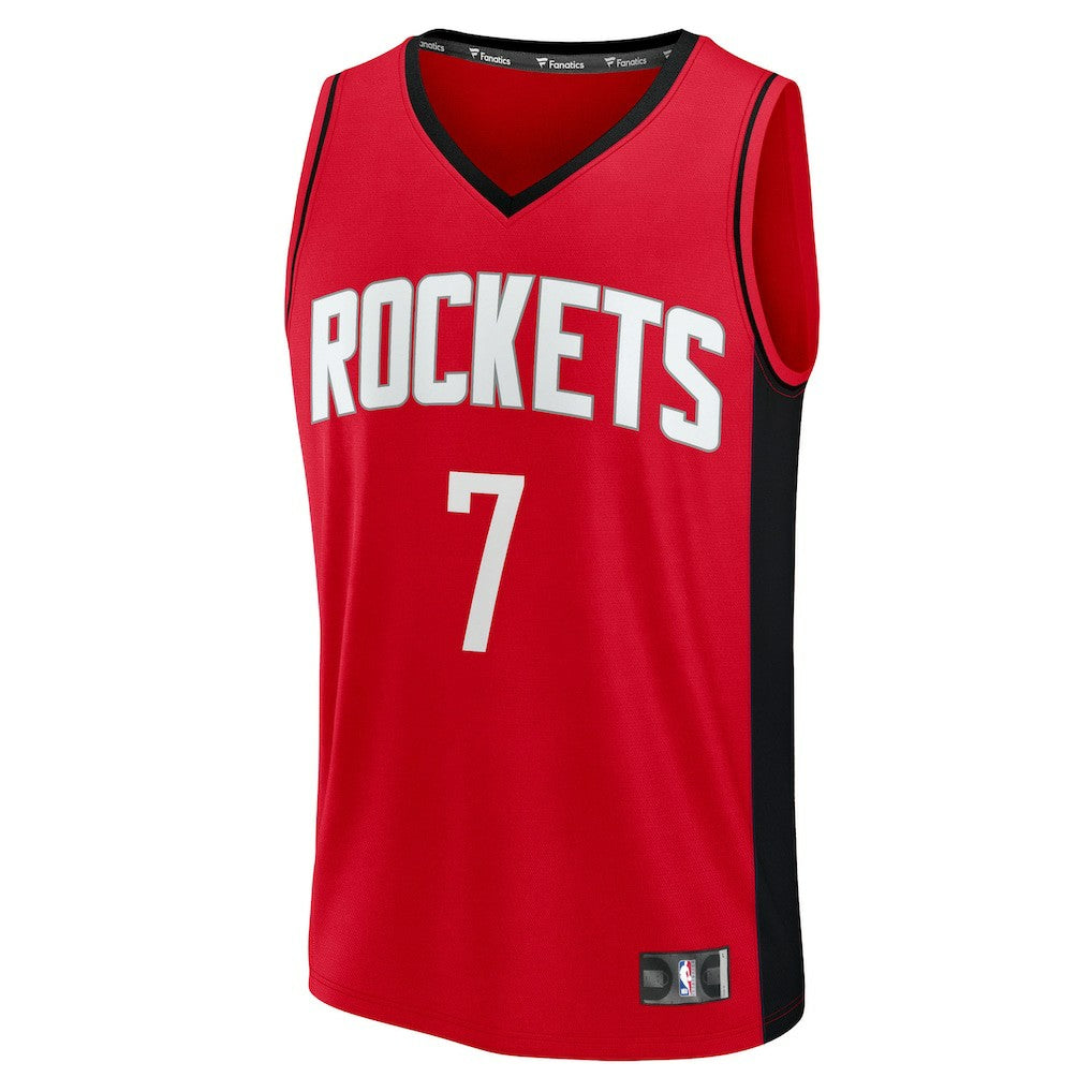 Kevin Durant Houston Rockets Fast Break Replica Player Jersey - Icon Edition - Red | NBA Jerseys