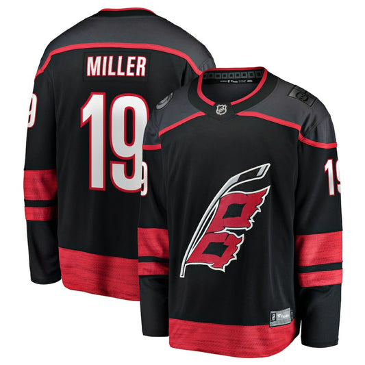 K'Andre Miller Carolina Hurricanes Fanatics Home Breakaway Jersey - Black | NHL Jerseys