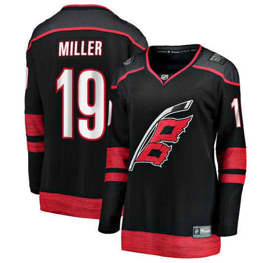 K'Andre Miller Carolina Hurricanes Fanatics Women's Home Breakaway Jersey - Black | NHL Jerseys