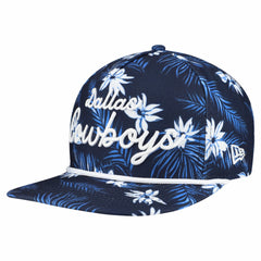 Dallas Cowboys New Era Palm Print A-Frame 9FIFTY Snapback Hat Navy - NFL