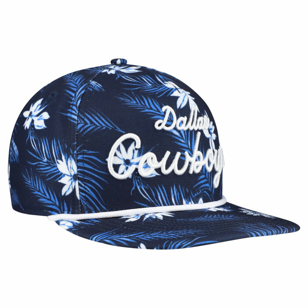 Dallas Cowboys New Era Palm Print A-Frame 9FIFTY Snapback Hat Navy - NFL