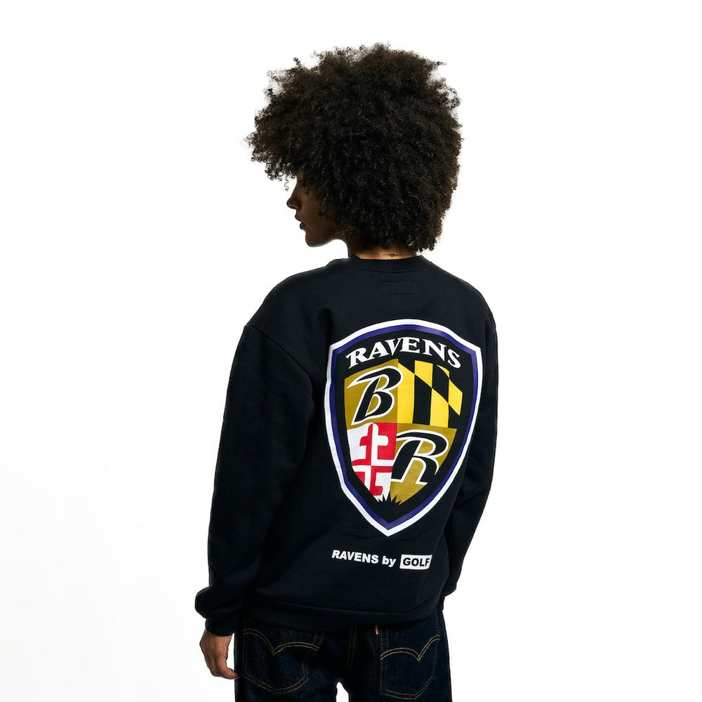 Baltimore Ravens Golf Wang Unisex Sweatshirt Black - NFL