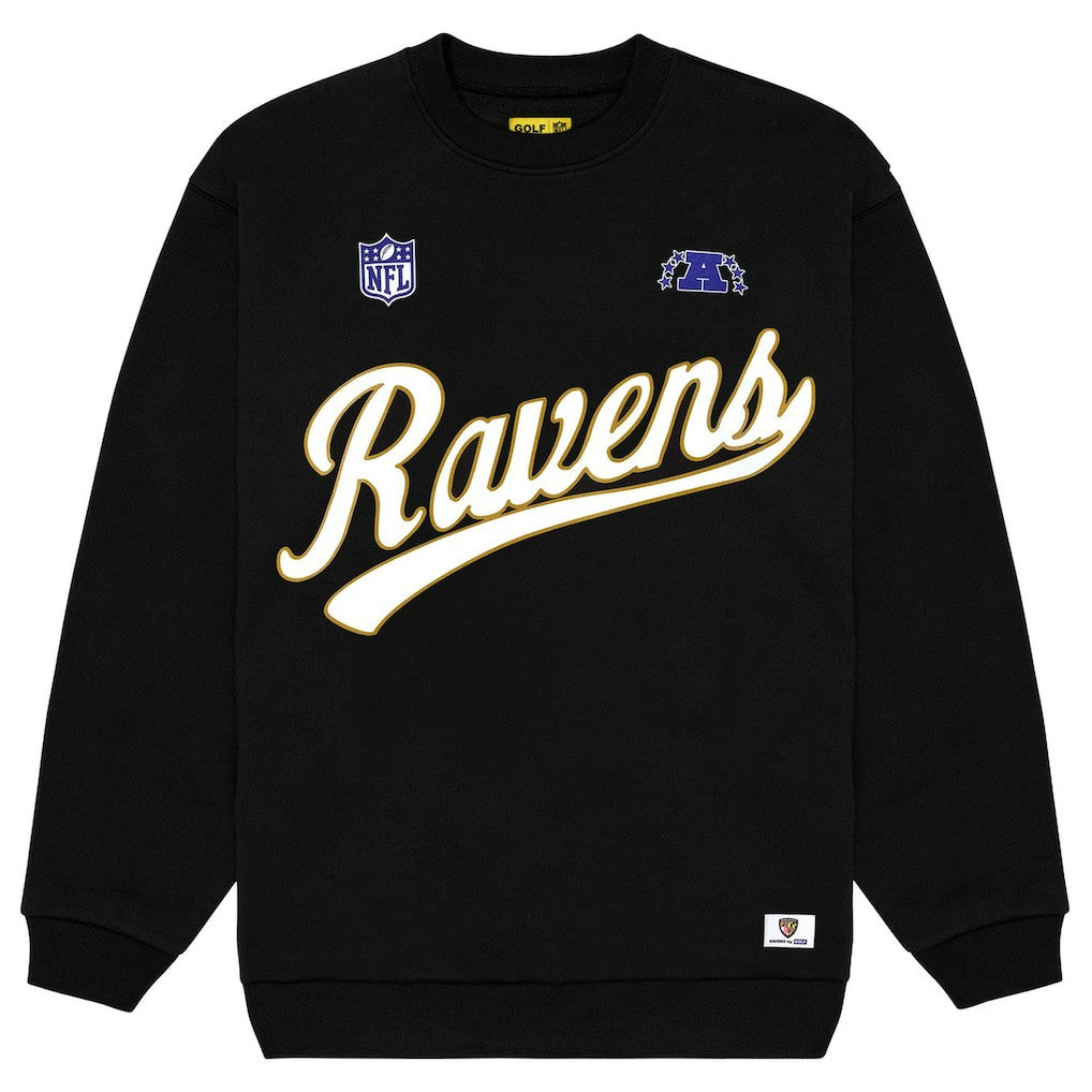 Baltimore Ravens Golf Wang Unisex Sweatshirt Black - NFL
