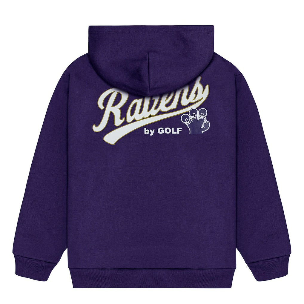 Baltimore Ravens Golf Wang Unisex Cutout Hoodie Purple - NFL