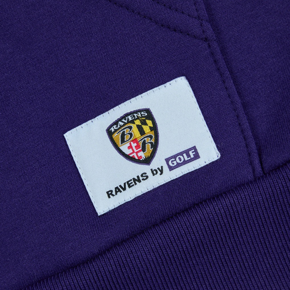 Baltimore Ravens Golf Wang Unisex Cutout Hoodie Purple - NFL