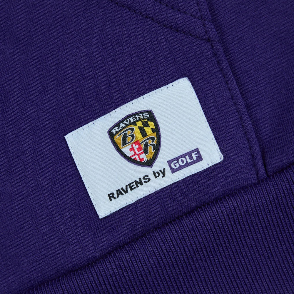 Baltimore Ravens Golf Wang Unisex Cutout Hoodie Purple - NFL