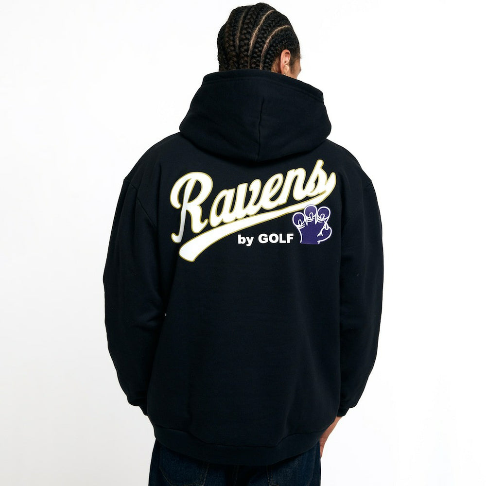 Baltimore Ravens Golf Wang Unisex Cutout Hoodie Black - NFL