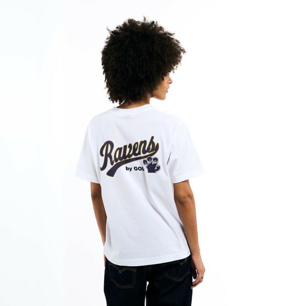 Baltimore Ravens Golf Wang Unisex Cutout T-Shirt White - NFL