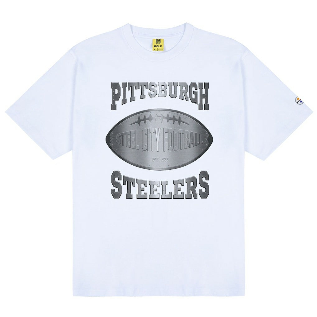 Pittsburgh Steelers Golf Wang Unisex Cutout T-Shirt White - NFL