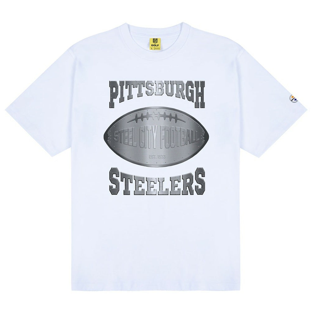 Pittsburgh Steelers Golf Wang Unisex Cutout T-Shirt White - NFL