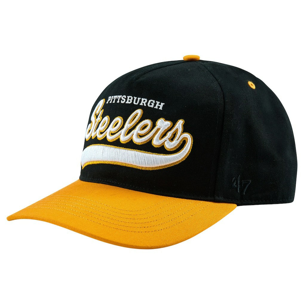 Pittsburgh Steelers Golf Wang Unisex Snapback Hat Black/Gold - NFL