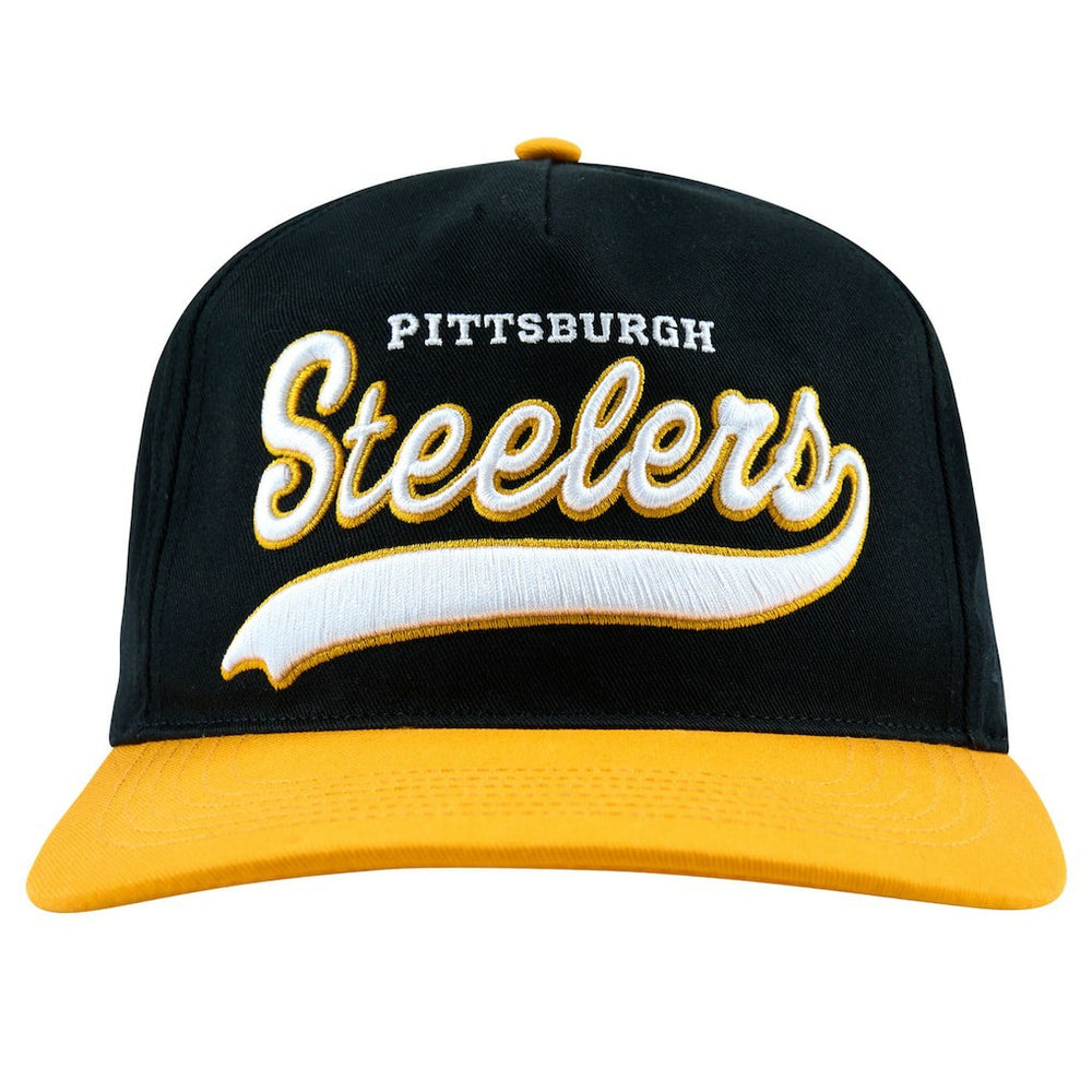 Pittsburgh Steelers Golf Wang Unisex Snapback Hat Black/Gold - NFL