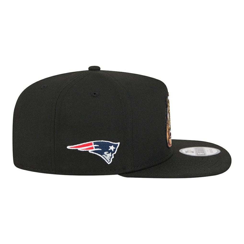 New England Patriots New Era Super Bowl Ring 9FIFTY A-Frame Adjustable Hat Black - NFL