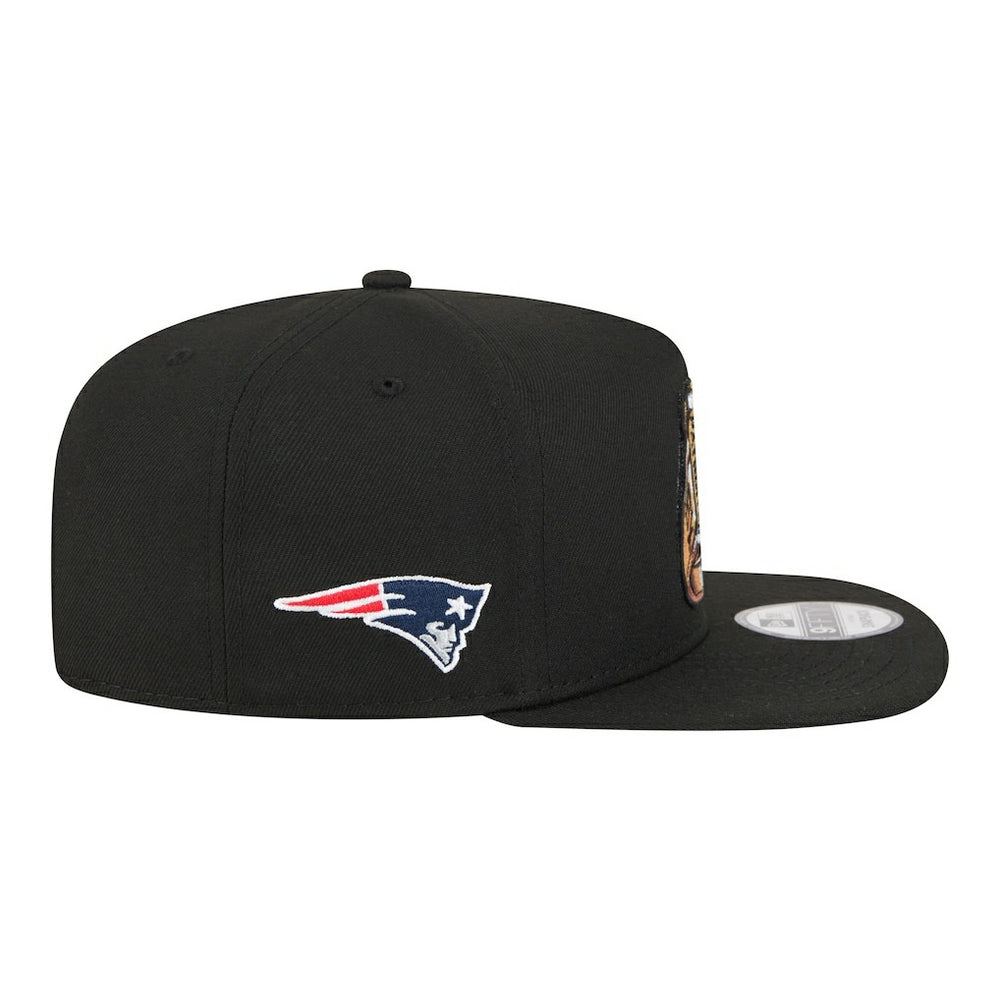 New England Patriots New Era Super Bowl Ring 9FIFTY A-Frame Adjustable Hat Black - NFL