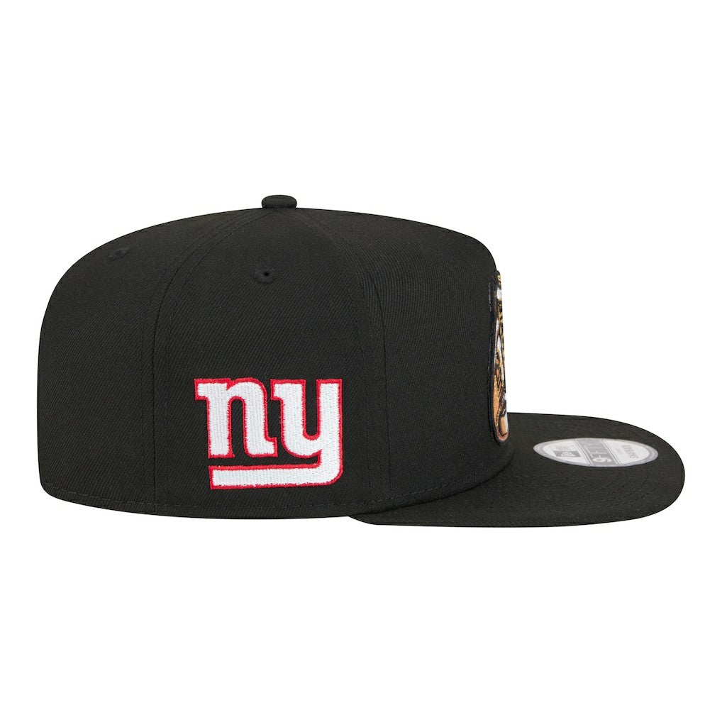New York Giants New Era Super Bowl Ring 9FIFTY A-Frame Adjustable Hat Black - NFL