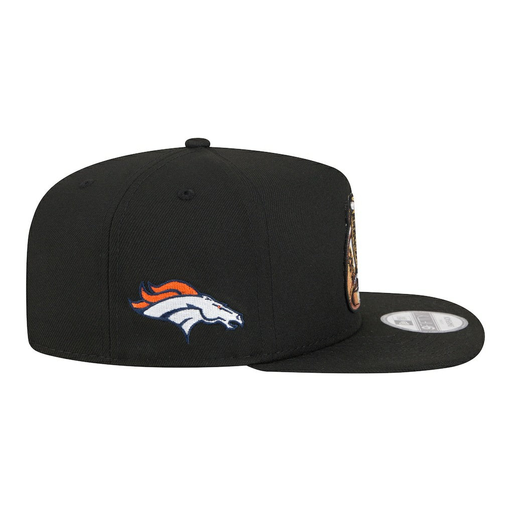 Denver Broncos New Era Super Bowl Ring 9FIFTY A-Frame Adjustable Hat Black - NFL