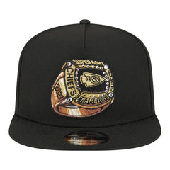 Kansas City Chiefs New Era Super Bowl Ring 9FIFTY A-Frame Adjustable Hat Black - NFL