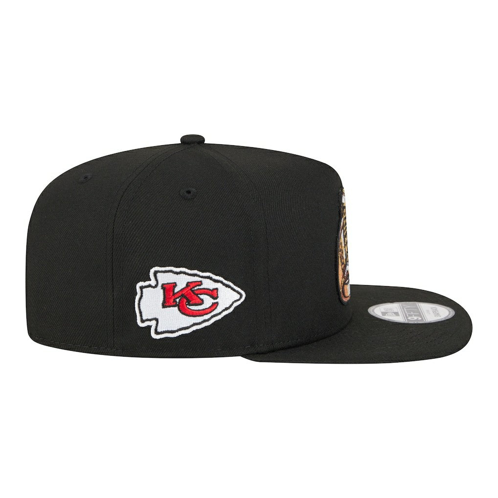Kansas City Chiefs New Era Super Bowl Ring 9FIFTY A-Frame Adjustable Hat Black - NFL
