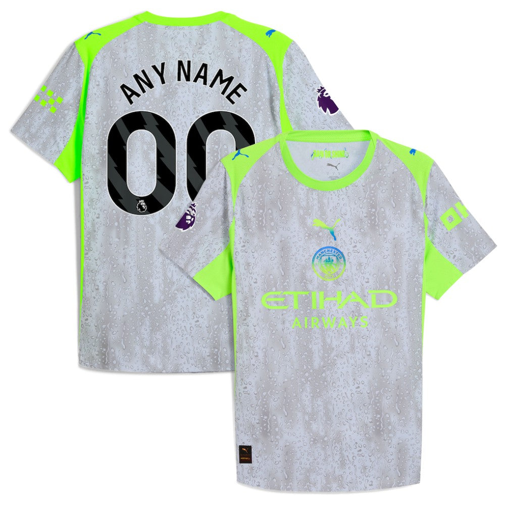 Puma Manchester City 2025/26 Third Custom Jerseys - Green/Neon Green