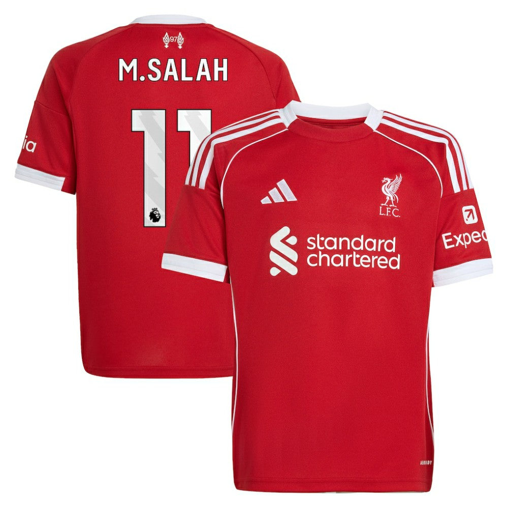 Adidas Mohamed Salah Liverpool Youth 2025/26 Home Replica Jerseys - Red