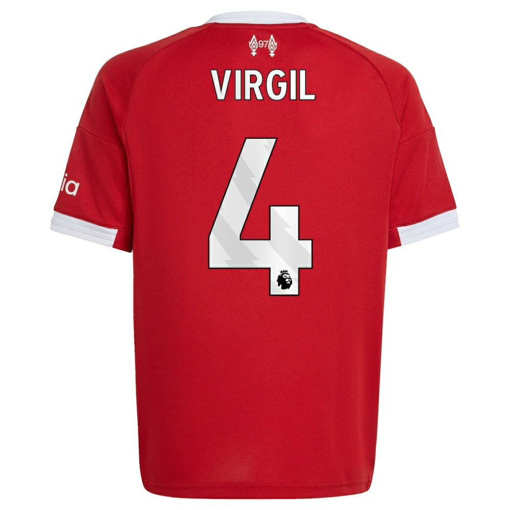 Adidas Virgil van Dijk Liverpool Youth 2025/26 Home Replica Jerseys - Red