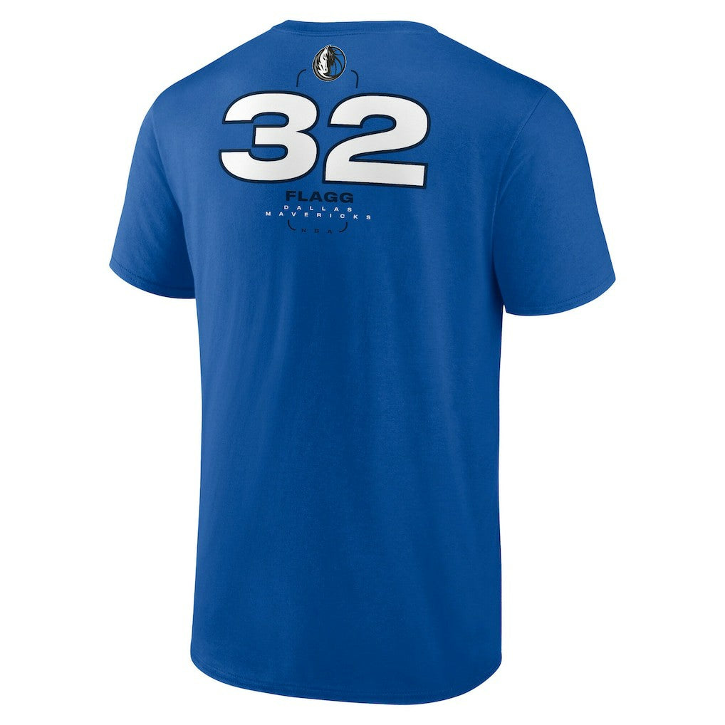 NBA - Cooper Flagg Dallas Mavericks Name & Number T-Shirt - Blue