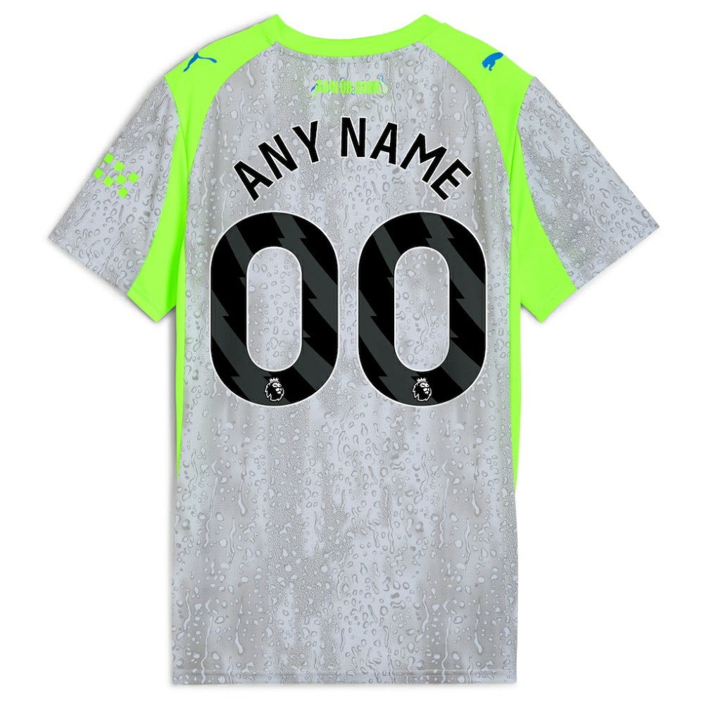 Puma Manchester City Women's 2025/26 Third Replica Custom Jerseys - Green/Neon Green