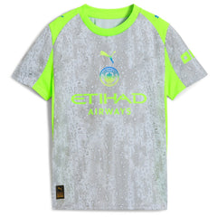 Puma Manchester City Youth 2025/26 Third Replica Custom Jerseys - Green/Neon Green