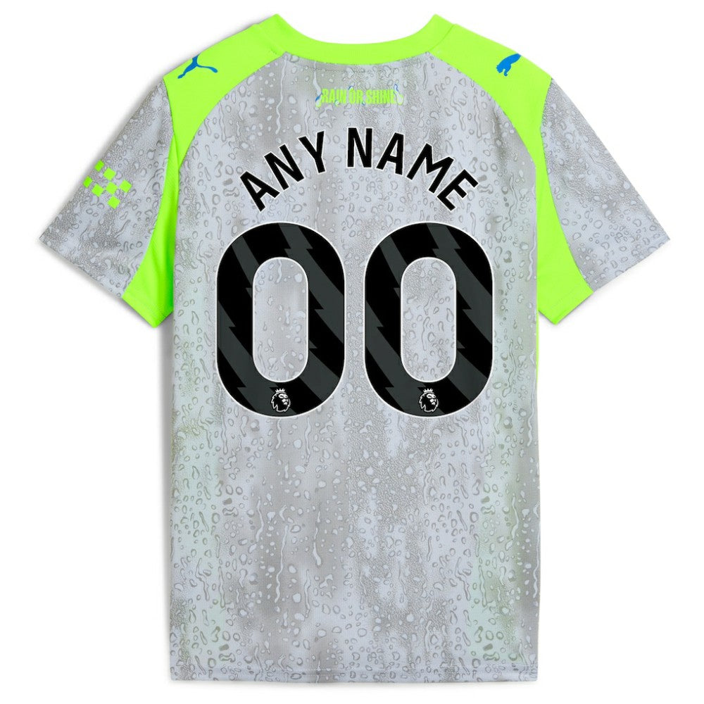 Puma Manchester City Youth 2025/26 Third Replica Custom Jerseys - Green/Neon Green