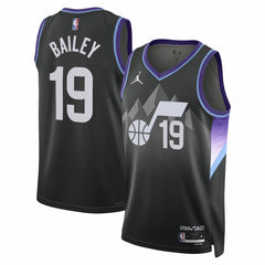 NBA - Ace Bailey Utah Jazz Jordan Brand Unisex Swingman Player Jersey - Statement Edition - Black