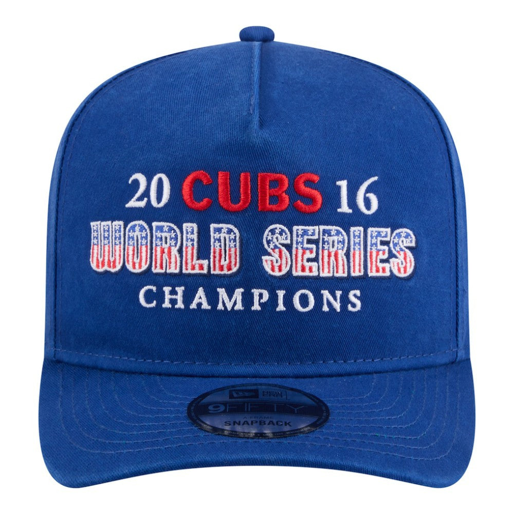 Chicago Cubs New Era 2016 World Series Champions Historic 9FIFTY A-Frame Snapback Hat Lifestyle