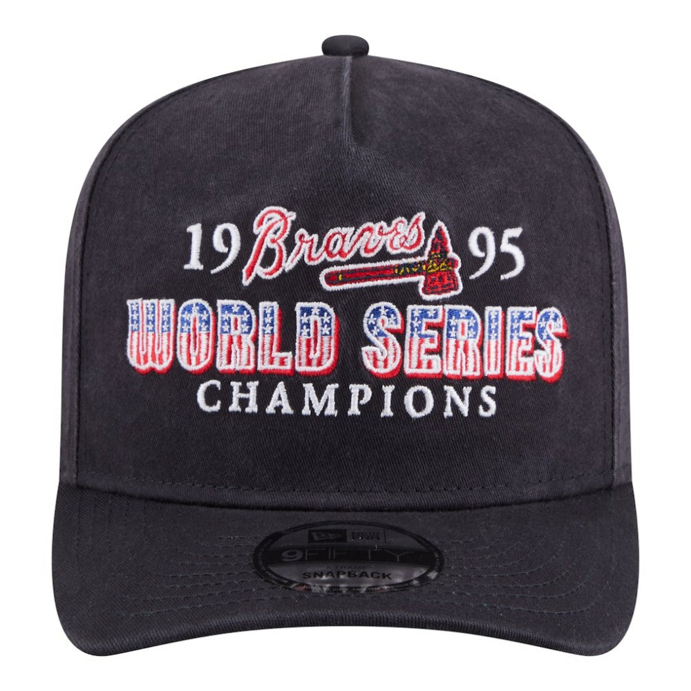 Atlanta Braves New Era 1995 World Series Champions Historic 9FIFTY A-Frame Snapback Hat Lifestyle