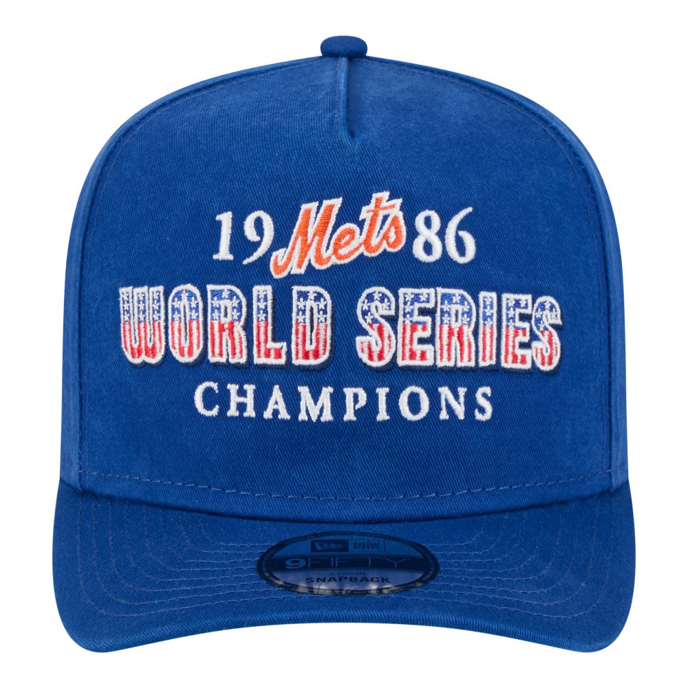 New York Mets New Era 1986 World Series Champions Throwback 9FIFTY A-Frame Snapback Hat Online