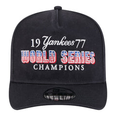 New York Yankees New Era 1977 World Series Champions Throwback 9FIFTY A-Frame Snapback Hat Lifestyle