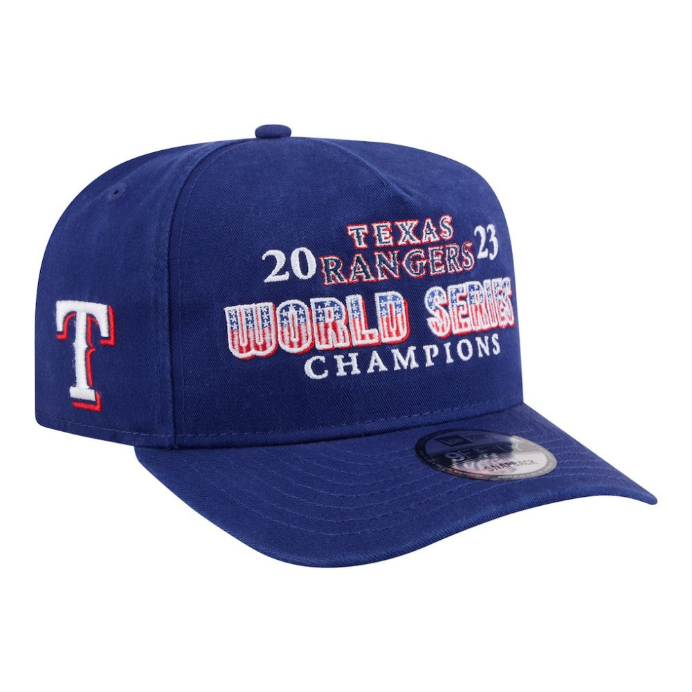 Texas Rangers New Era 2023 World Series Champions Historic 9FIFTY A-Frame Snapback Hat On Sale