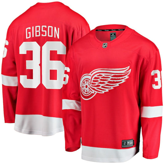 John Gibson Detroit Red Wings Fanatics Home Breakaway Jersey - Red | NHL Jerseys