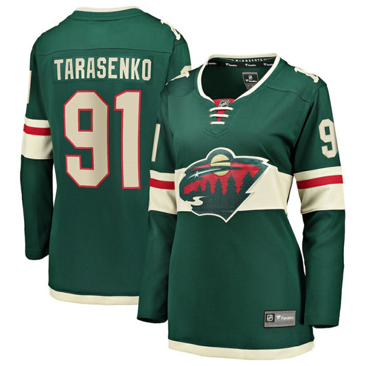 Vladimir Tarasenko Minnesota Wild Fanatics Women's Home Breakaway Jersey - Green | NHL Jerseys