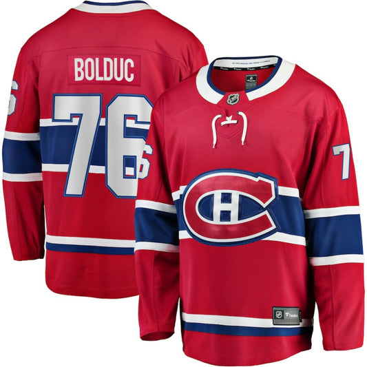 Zack Bolduc Montreal Canadiens Fanatics Home Breakaway Jersey - Red | NHL Jerseys