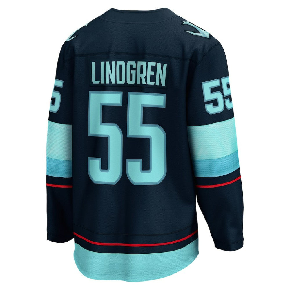 Ryan Lindgren Seattle Kraken Fanatics Home Breakaway Jersey - Deep Sea Blue | NHL Jerseys