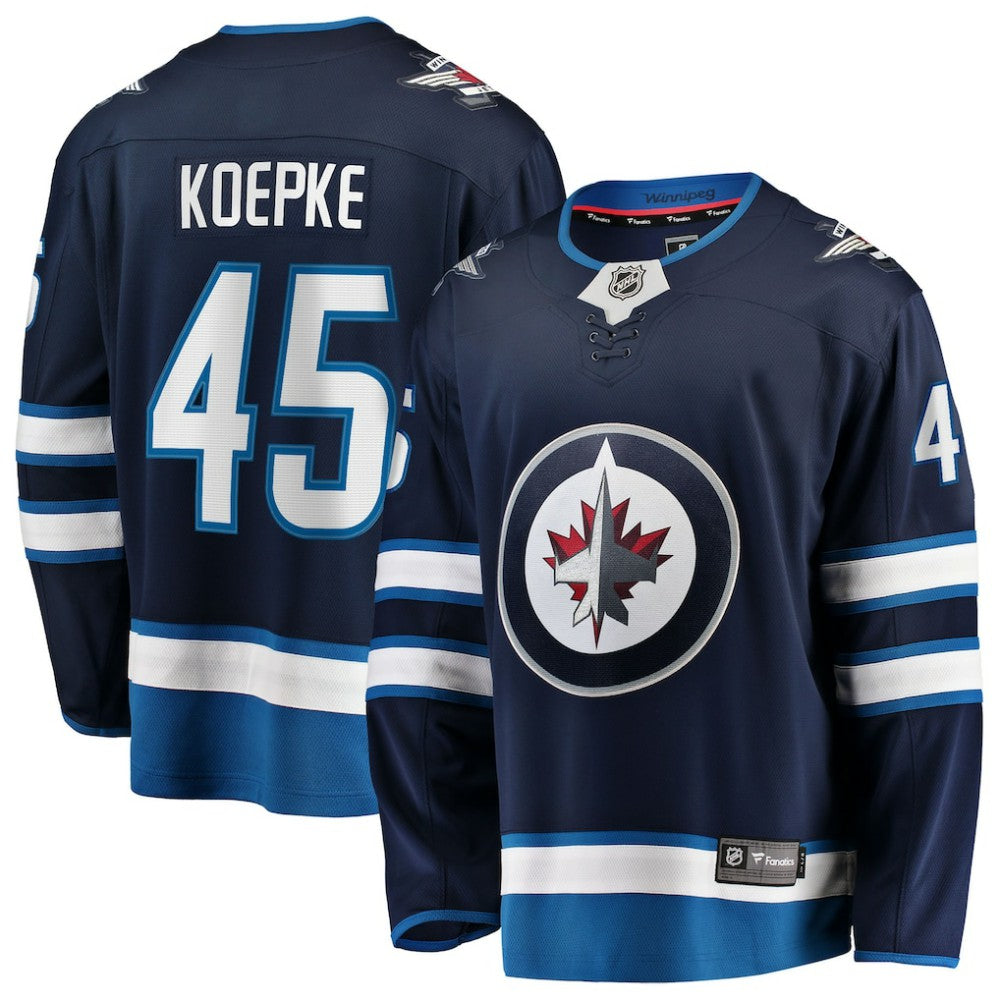 Cole Koepke Winnipeg Jets - Fanatics Home Breakaway Jersey Navy