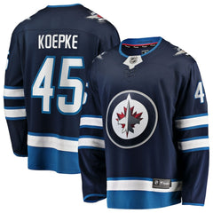 Cole Koepke Winnipeg Jets - Fanatics Home Breakaway Jersey Navy