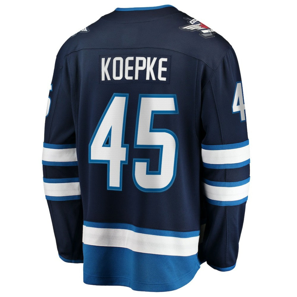 Cole Koepke Winnipeg Jets - Fanatics Home Breakaway Jersey Navy